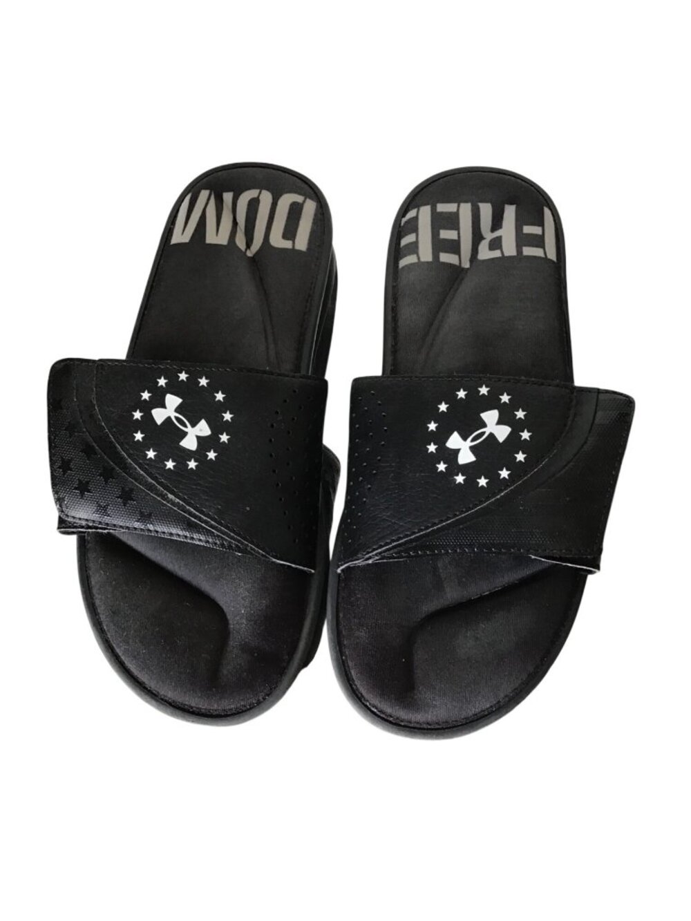 Under Armour Men's Freedom Black Slide Sandals Size 9